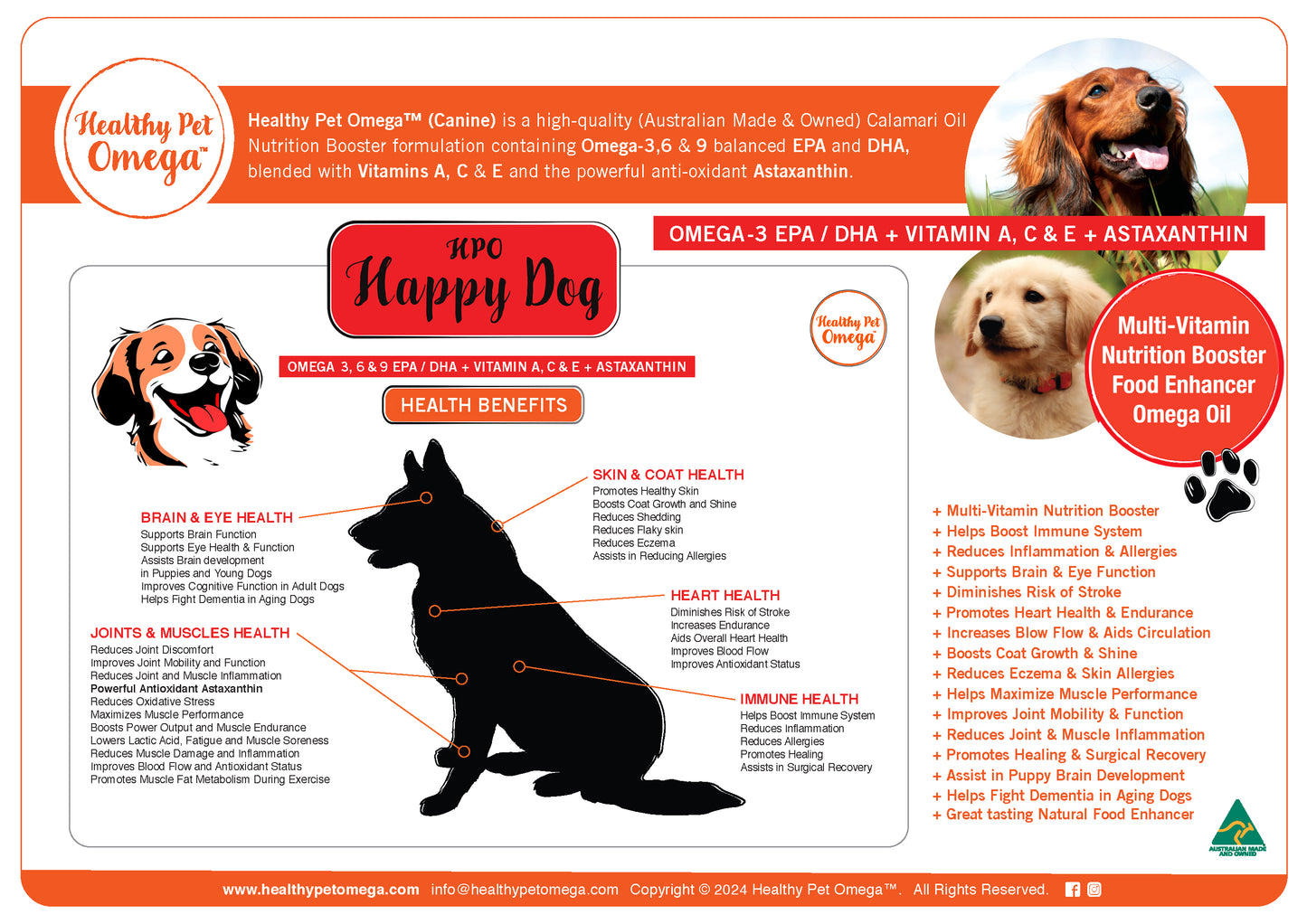 'Happy Dog' by Healthy Pet Omega (250ml)